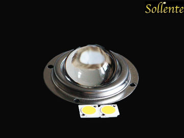Da categoria ótica de vidro da lente do diodo emissor de luz da luz de inundação do suporte do metal vidro de Borosilicate alto
